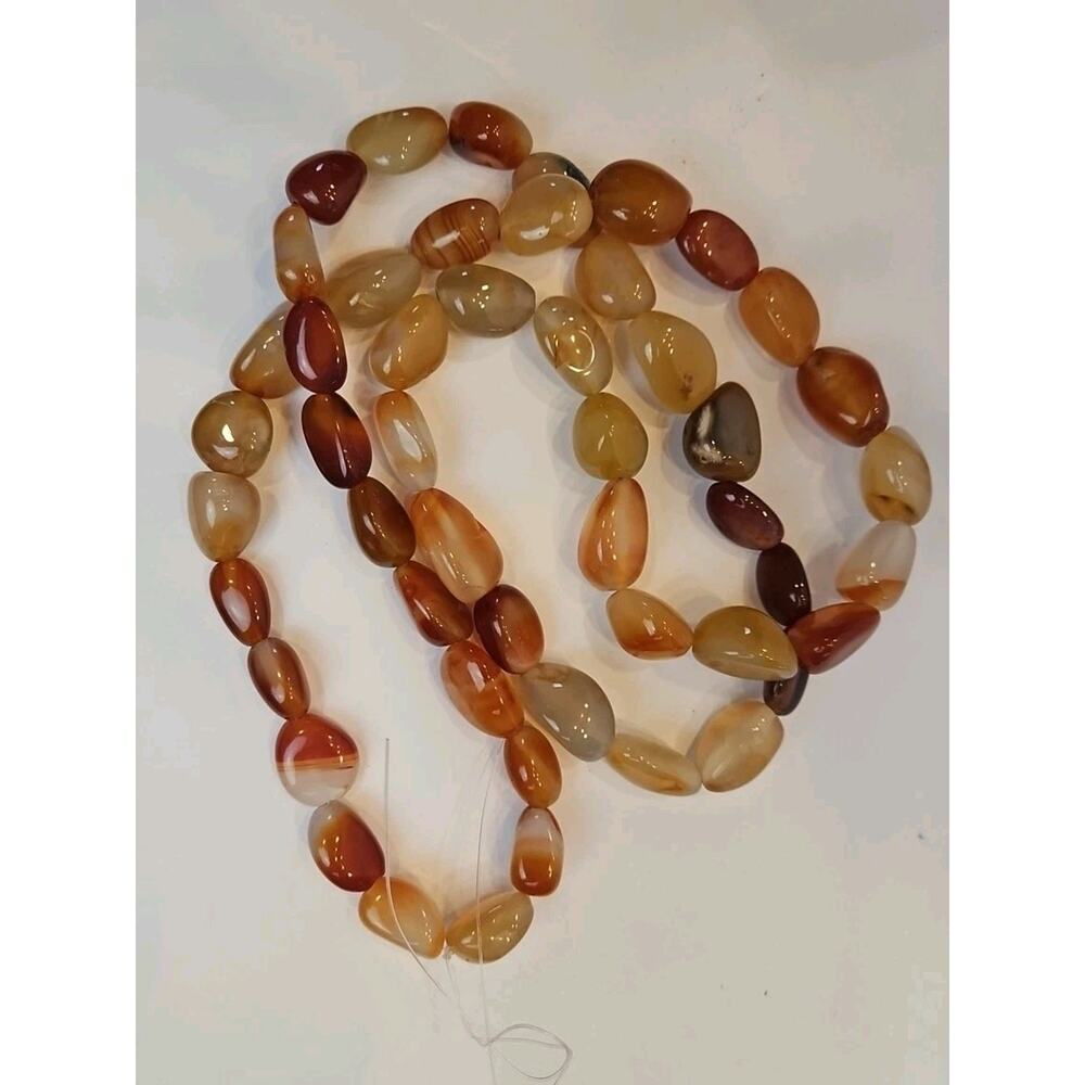 Craft String Of Tumbled Carnelian 38in